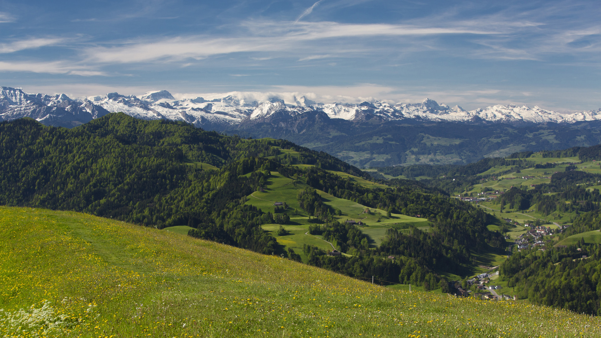 Erholungslandschaft Drei Kantone