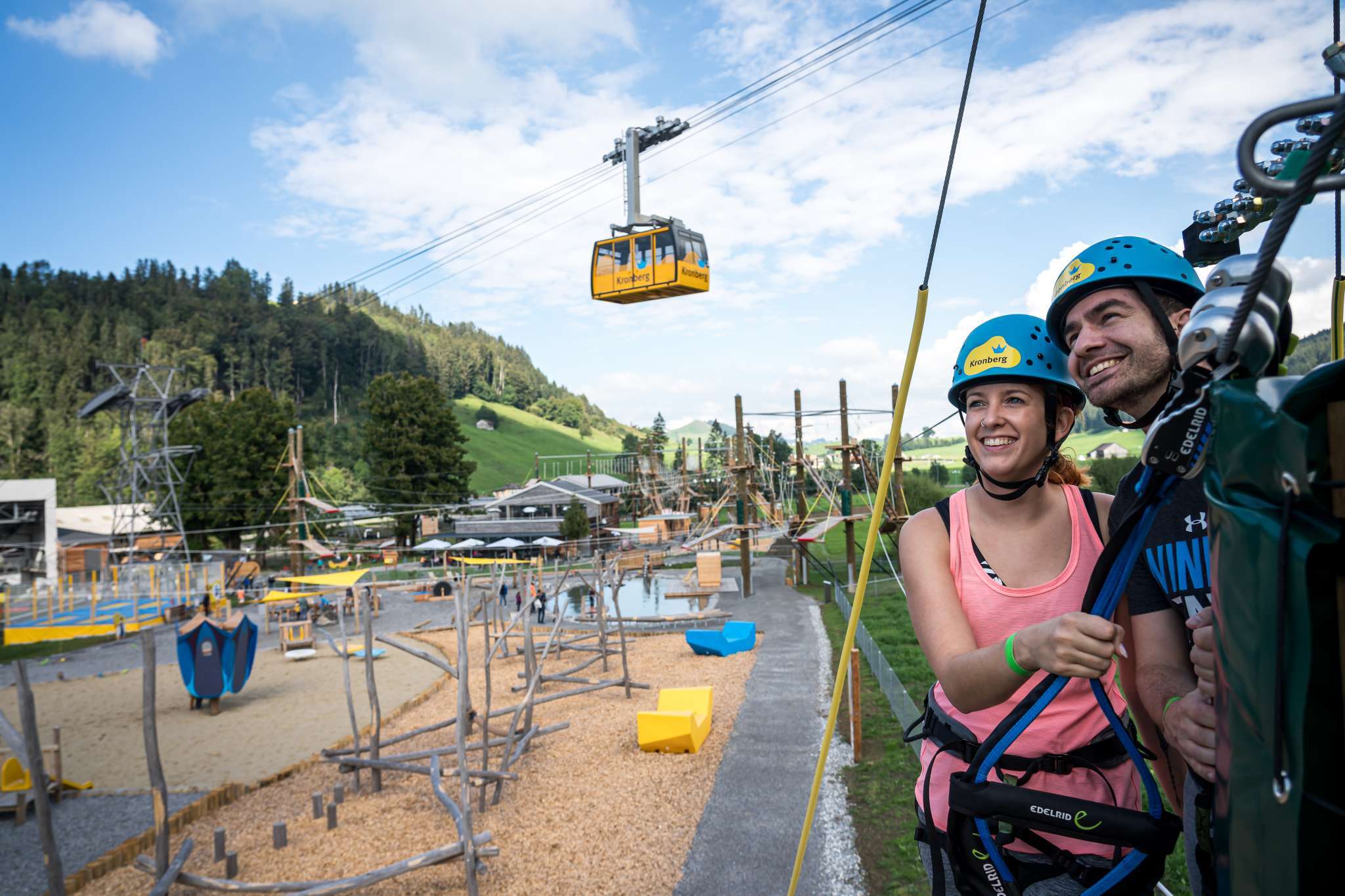 Zipline-Parcours Jakobsbad - Unterstützung Infrastruktur