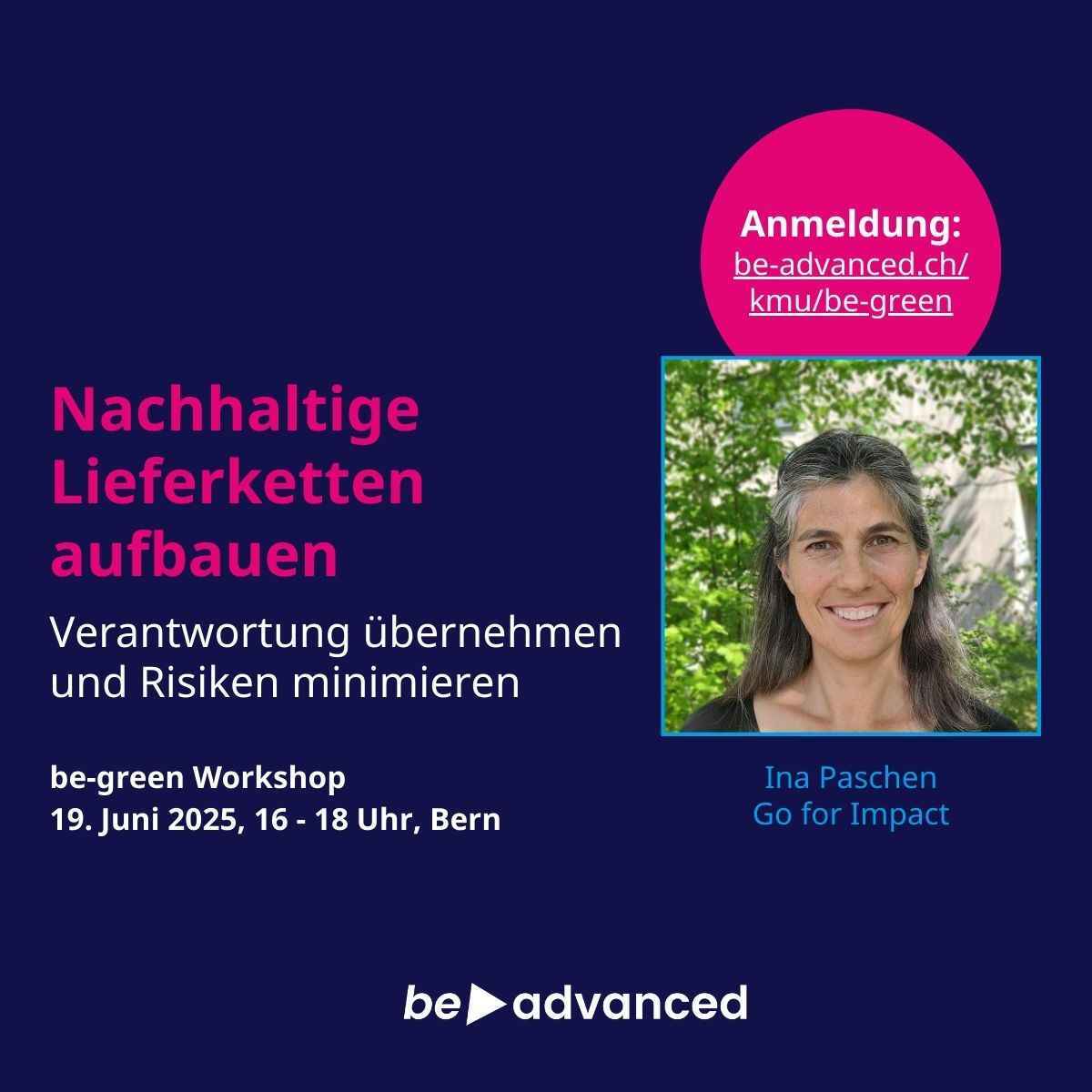 be-green Workshop: Nachhaltige Lieferketten aufbauen