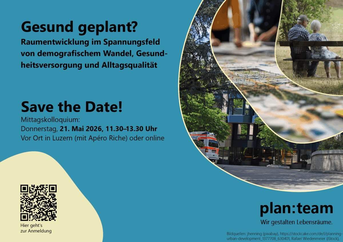 Gesund geplant? Raumentwicklung im Spannungsfeld von demografischem Wandel, Gesundheitsversorgung und Alltagsqualität