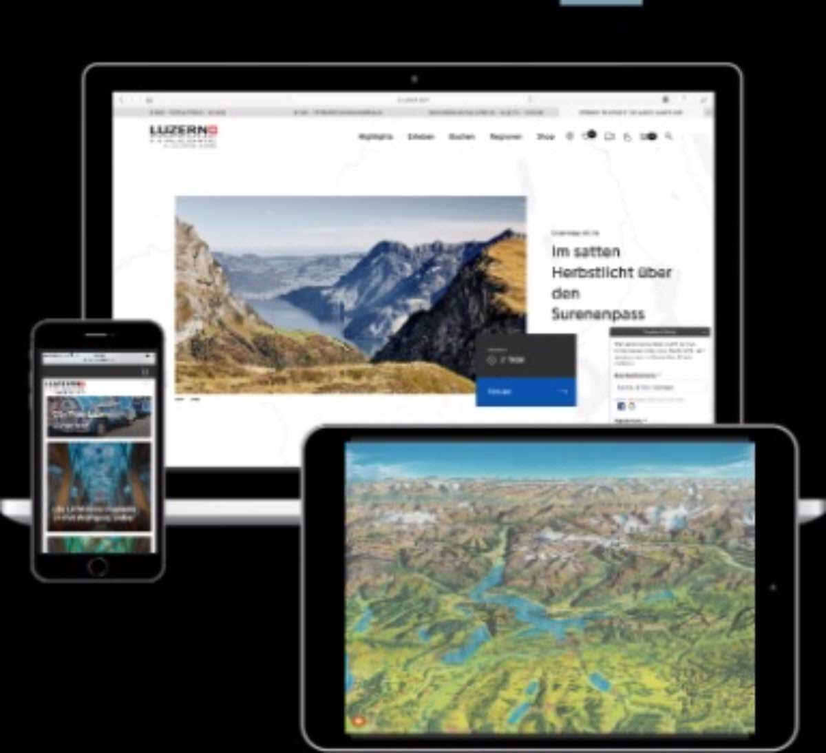Die digitale Erlebnisregion Luzern-Vierwaldstättersee
