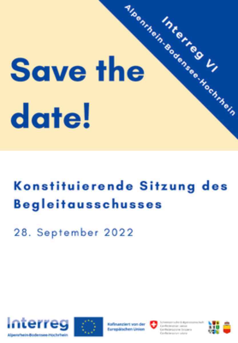 Konstituierende Sitzung Begleitausschuss Interreg VI